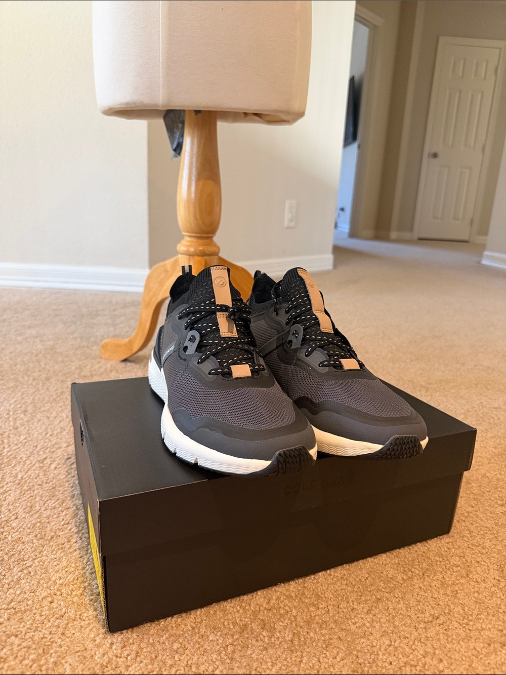 Cole Haan Men's Athletic Sneakers in Black and Tan Accents